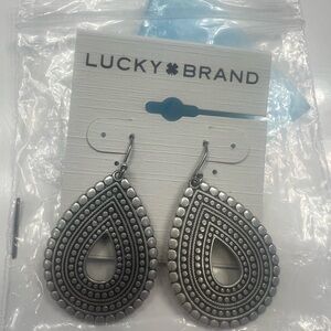 Lucky Brand Intricate Silver Earrings